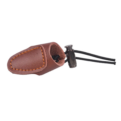 Soft Cow Leather Recurve Bow Arrow Finger Tip Protector Practice Archery Thumb Ring Tab Guard Hunting Accessories