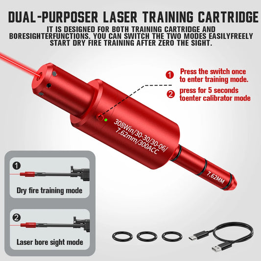 300ACC dual-purpose magnetic suction laser training bullet