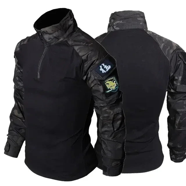Combat Tops Waterproof Tactical Suits Elastic Multiple Pockets Quick Drying Workwear Cargo