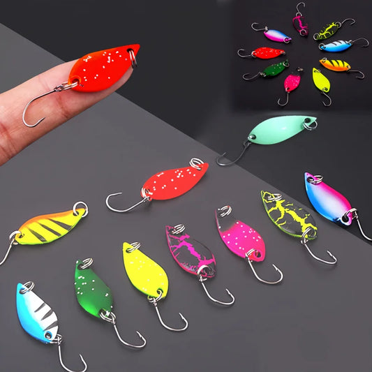 Trout Bait Metal Spoon Fishing Lure Wobbler   Jigging Tackle Accessories Multi-color Long-casting Lure Bait