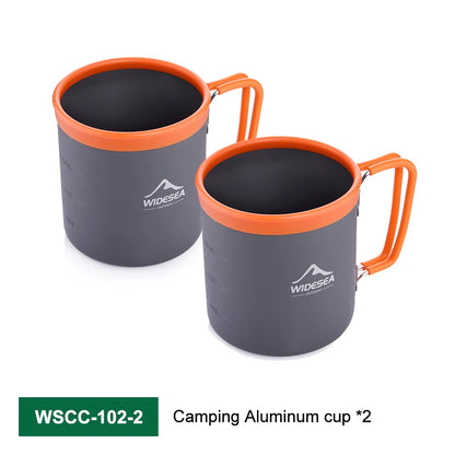 Camping Aluminum Cup Outdoor Mug  Tableware Picnic Cooking Equipment