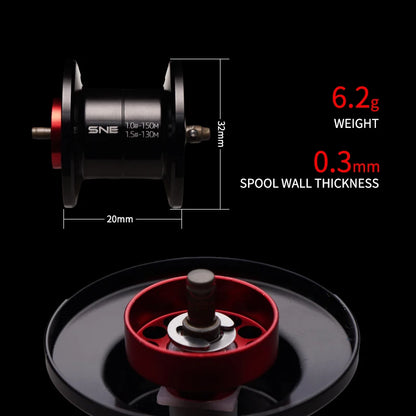 PURELURE ZANA 139g Aluminum Alloy Frame Cast As Low 3.5g Baitcasting Reel 5.8g Spool 7.6 Ratio 4KG Drag Freshwater Saltwater