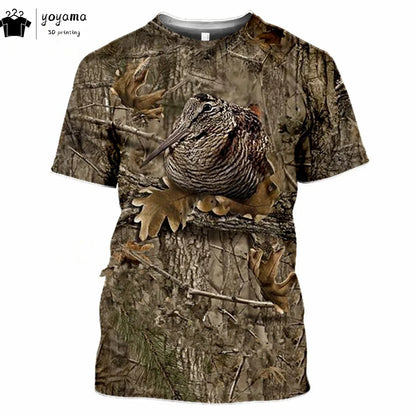 T shirts Animal Print Men's Clothing Fashion Street Pullover Short Sleeve Tees Summer Men's Clothing