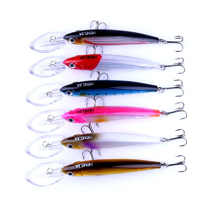 HENGJIA 1pcs Fishing Lures 170mm 30g Plastic Hard Bait Minnow Wobblers For Trolling Lure Bass Crank Bait isca fishing tackles