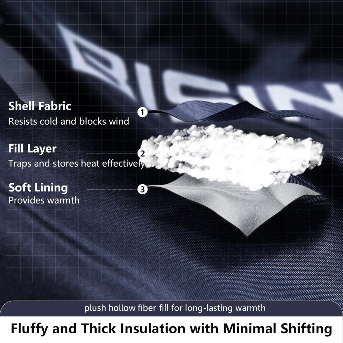 BISINNA Heating Sleeping Bag for Adults Cold Weather Lightweight Portable Warm Winter Camping Bags for Outdoor Hiking Supplies