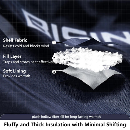 BISINNA Heating Sleeping Bag for Adults Cold Weather Lightweight Portable Warm Winter Camping Bags for Outdoor Hiking Supplies