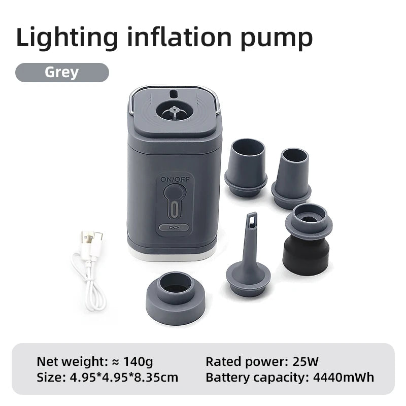 Wireless Air Compressor USB Charging Inflator/Deflator Pumps for Outdoor Camping