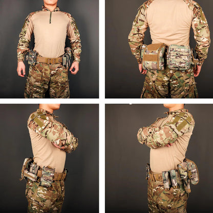 8-in-1 Hunting Tactical Battle Belt with Accessories  Quick Release Heavy Duty Belts