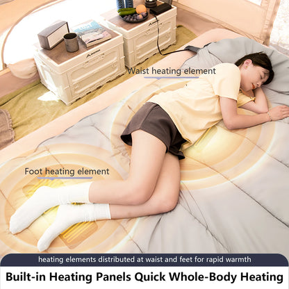 BISINNA Heating Sleeping Bag for Adults Cold Weather Lightweight Portable Warm Winter Camping Bags for Outdoor Hiking Supplies