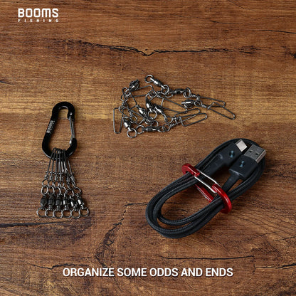 6Pcs Aluminum Alloy Carabiner Keychain Outdoor Camping Climbing Snap Clip