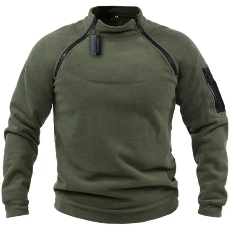 Outdoor Polar Fleece Jacket Hunting Clothes Warm Zipper Pullover Man Windproof Coat