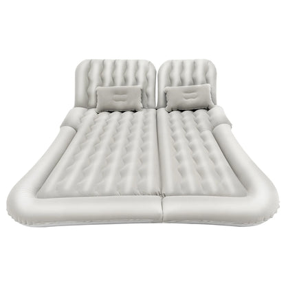Universal Foldable Inflatable Bed Portable Inflatable Mattress Set Car Back Seat Sleeping Flocking Air Bed Cushion w/Pump+Pillow