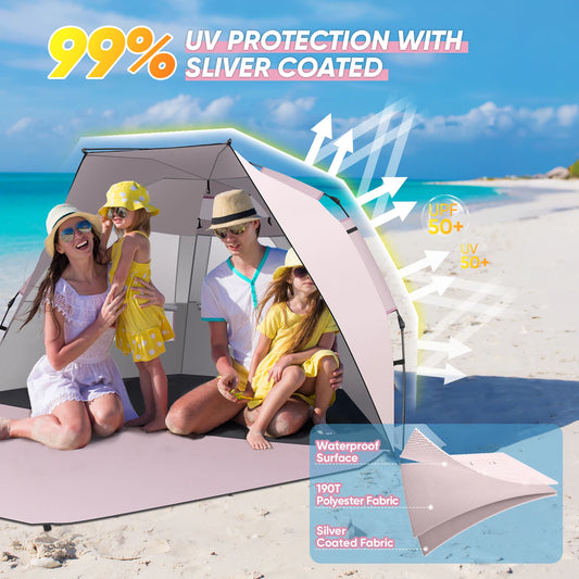 Sun Shelter,  Beach Tent ,  Portable Shade Sun, Shelter Canopy