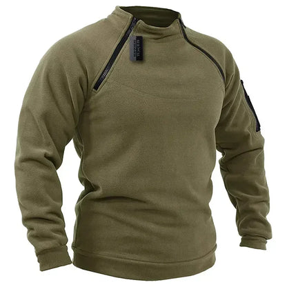 Outdoor Polar Fleece Jacket Hunting Clothes Warm Zipper Pullover Man Windproof Coat