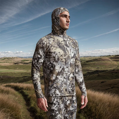 Lightweight hoodie camouflage clothing Mask pullover hunting fishing hoodie