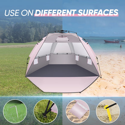 Sun Shelter,  Beach Tent ,  Portable Shade Sun, Shelter Canopy