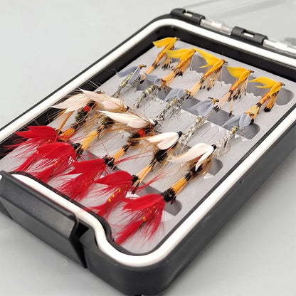 20Pcs/Box Fly Fishing Lures Artificial Insect Fishing Baits Artificial Bait for Salmon Trout