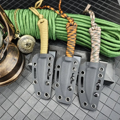 Outdoor Professional Hunting Knife with Sheath MKC 440c Blade Self-defense Tactical Defense Tool Mountaineering Knife Men's Gift