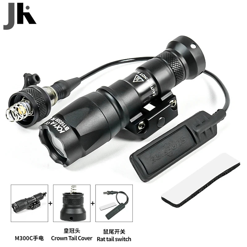 Flashlight Rifle Hunting Weapon Scout Light   Indicator Fit 20mm Rail