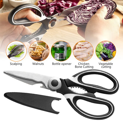 Multifunctional Scissors Stainless Steel Scissors Chicken Bone Meat Fish Killing