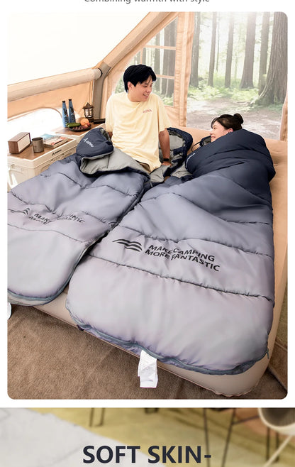 BISINNA Heating Sleeping Bag for Adults Cold Weather Lightweight Portable Warm Winter Camping Bags for Outdoor Hiking Supplies