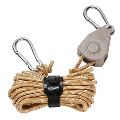 4mm 4m Awning Wind Rope Fastener Reflective Tent Wind Rope Fixed Buckle with Carabiner Wind Rope Fastener Adjustable for Outdoor