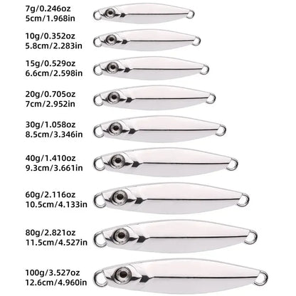 Metal Jig Fishing Lure Shore Cast Hook Swimbait Artificial Bait