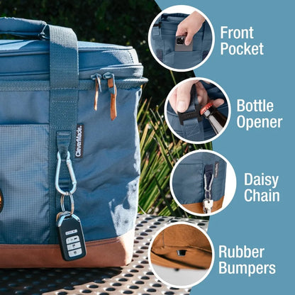 Collapsible Cooler Shoulder Strap, Bottle Opener, Great Car Coolers