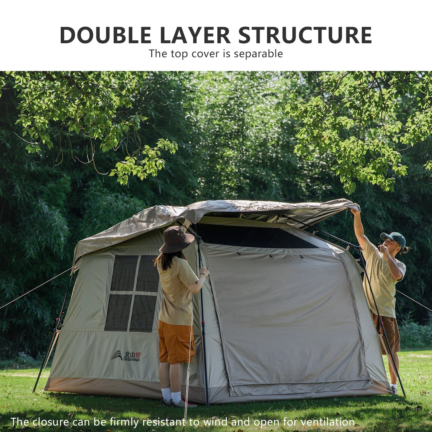 Persons Outdoor Automatic Camping Family Tent