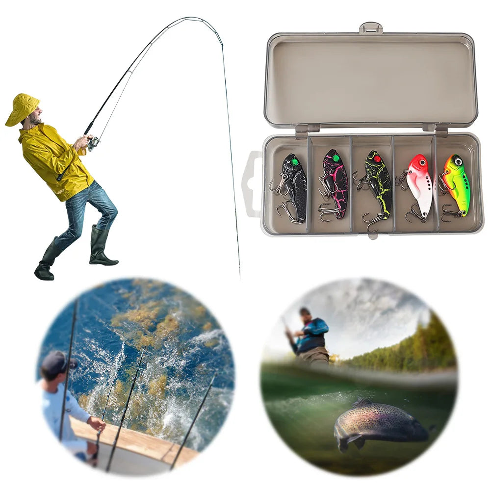 Spinner Spoon Fishing Lures Artificial Hard Bait Crankbait for Bass Pike Perch