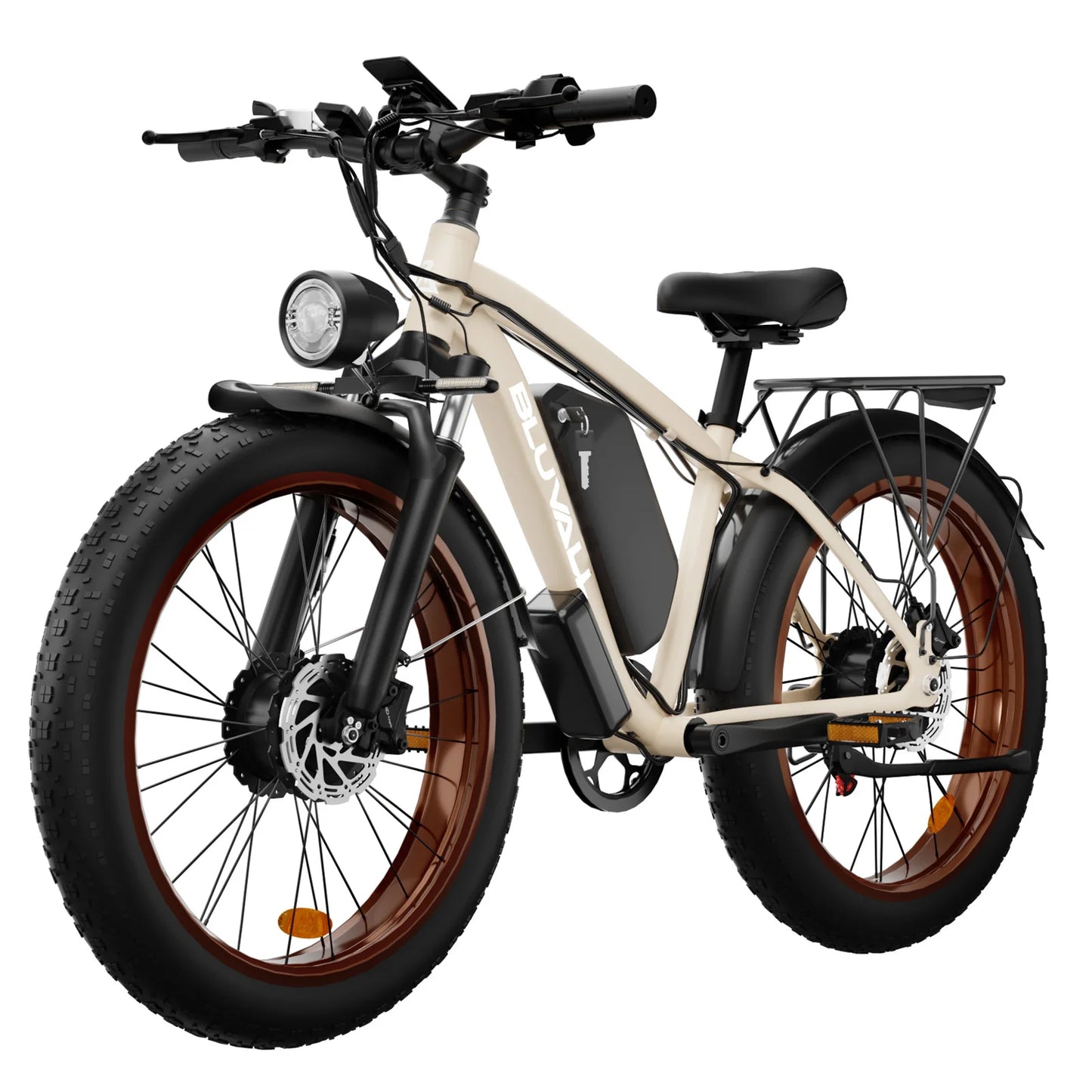ZEEGR F1 48V 2000W Full Suspension E-Bike CE Certified 26 Inch Fat Tires Hidden Dual Battery Snow Beach Ebike