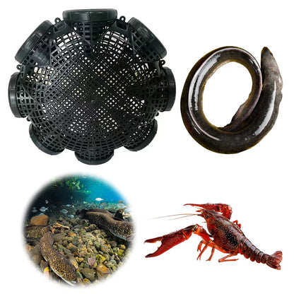 6/8 Holes Crayfish Catcher Crab Crayfish Shrimp Smelt Eels Traps Mesh Fishing Trap