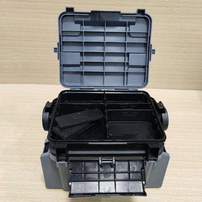 Double layer lure fishing box, fishing gear toolbox,