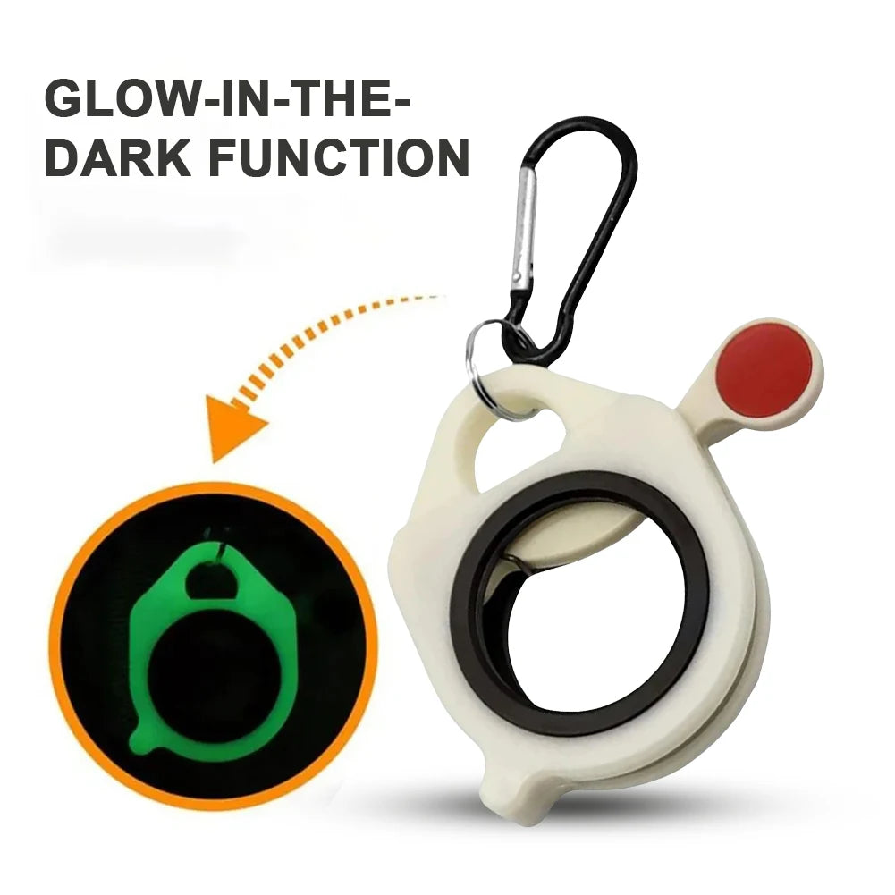 Zip Tie Holder Plastic Fluorescent Cable Tie Organizer Reusable Electrical Wire Ties Clip Portable Cable Tie Storage Tool