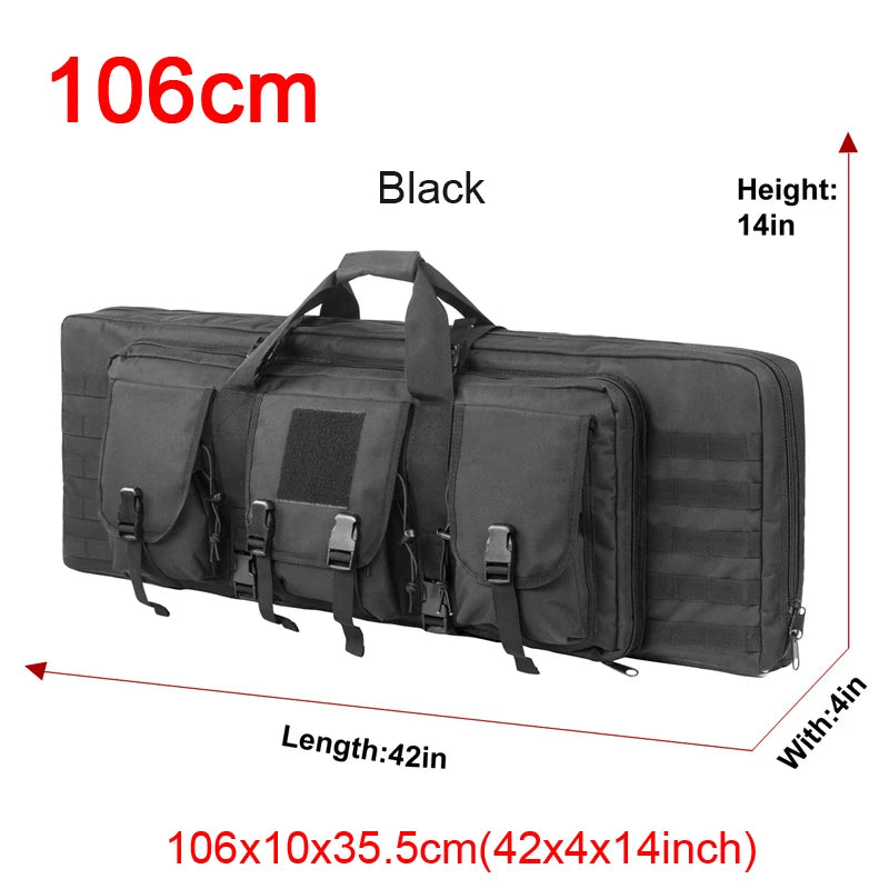 32 38 42 48 inch   Double Rifle Case Airsoft Gun Case Backpack Hunting