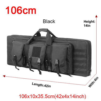 32 38 42 48 inch   Double Rifle Case Airsoft Gun Case Backpack Hunting