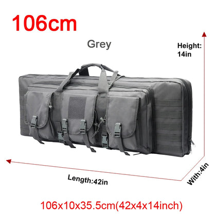 32 38 42 48 inch   Double Rifle Case Airsoft Gun Case Backpack Hunting