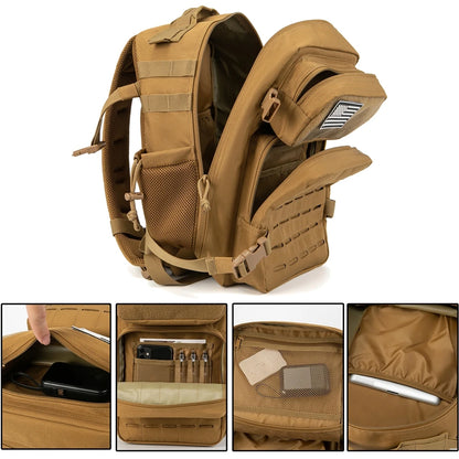 Tactical Backpacks for Men Survival Laser Cut    Hunting  with Dual Cup Holders