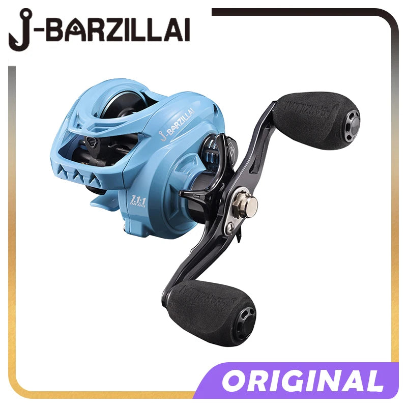 J-BARZILLAI PL 5+1BB 7.0:1 Black 8kg Lure Fishing Baitcasting Fishing Reel