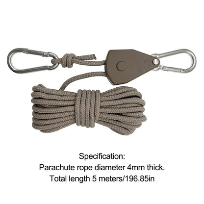 Tent Rope Multifunction Parachute Cord Adjust Buckle  Outdoor Camping Hiking Durable Tent Accessories