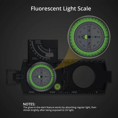 IP65 Waterproof Metal Compass with Clinometer for Camping,Hunting,Hiking Navigation