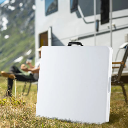 JHK-Outdoor Portable Folding Table, Heavy Duty Foldable Table with Carrying Handle, Safety Lock for Camping, Picnic, Dining