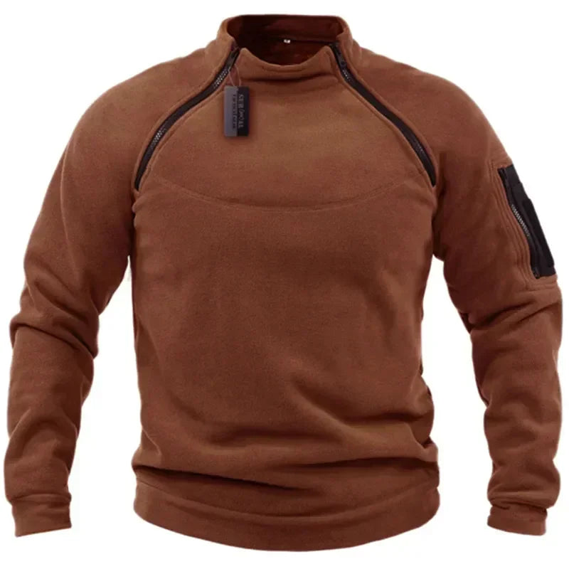 Outdoor Polar Fleece Jacket Hunting Clothes Warm Zipper Pullover Man Windproof Coat