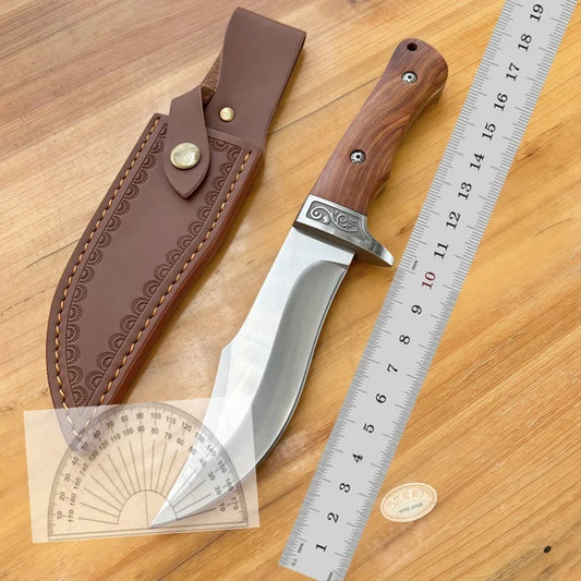 Outdoor knives, high hardness, small straight knives, wilderness survival, self-defense knives, camping hands, meat knives