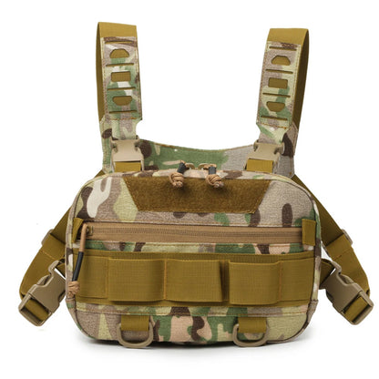 Fishing Chest Bag with Adjustable Straps Climbing Camping Backpack Large Capacity Travel Vest Backpack for Outdoor Sports