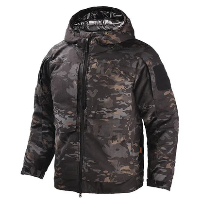 Hiking Tactical Jacket Men Winter Heating Jackets Windproof   Warm Hooded Coat  Windbreaker Hunting Camping Coats