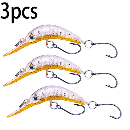 5.2cm 2.5g Floating Minnow Fishing Lure Mini Artificial Hard Bait Sharp Hook Crankbait Wobbler Trout Pike Bass Fishing