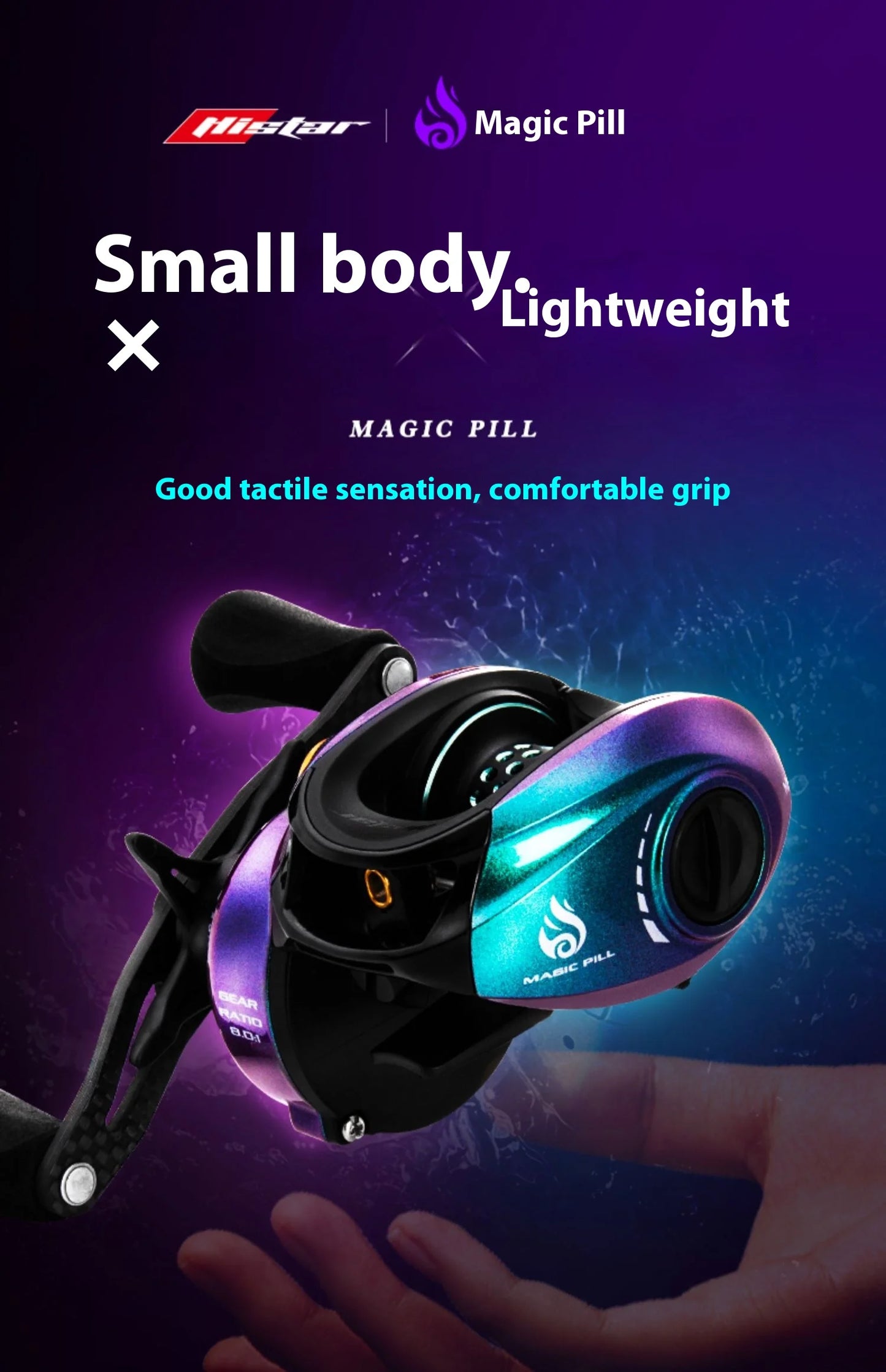 Hasida Magic Ball Double Line Cup Waterdrop Reel Lightweight Compact Metal Fishing Reel Long Casting Ideal For Fishing Sports