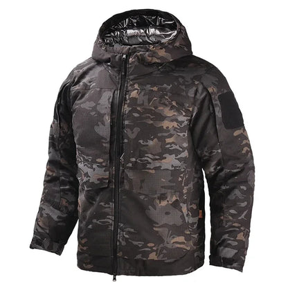 Hiking Tactical Jacket Men Winter Heating Jackets Windproof   Warm Hooded Coat  Windbreaker Hunting Camping Coats