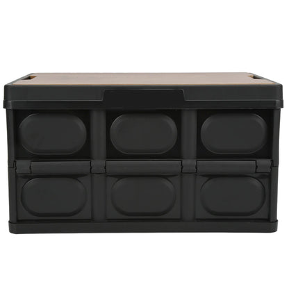 Folding Storage Box  with Wooden Panel for Outdoor